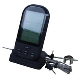 Max Digital Cooking Probe Thermometer and Timer for Cooking BBQ Black