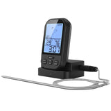 Max Digital Cooking Probe Thermometer and Timer for Cooking BBQ Black