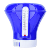 Max 8 Inch Floating Chlorine Dispenser with Thermometer Spa Tub Swimming Pool