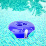 Max 8 Inch Floating Chlorine Dispenser with Thermometer Spa Tub Swimming Pool