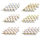 Max Maxb 12Pcs Artificial Mini Decorative Foam Birds for Crafts Garden Decor Red