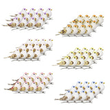 Max Maxb 12Pcs Artificial Mini Decorative Foam Birds for Crafts Garden Decor Red