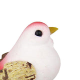 Max Maxb 12Pcs Artificial Mini Decorative Foam Birds for Crafts Garden Decor Red