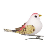 Max Maxb 12Pcs Artificial Mini Decorative Foam Birds for Crafts Garden Decor Red