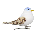 Max Maxb 12Pcs Artificial Mini Decorative Foam Birds for Crafts Garden Decor Blue