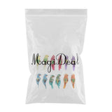 Max Maxb 12Pcs Foam Birds Feather Simulation Parrot for Party Wedding Decor with Claw