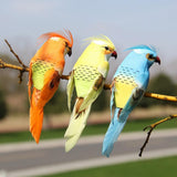 Max Maxb 12Pcs Foam Birds Feather Simulation Parrot for Party Wedding Decor with Clip