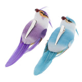 Max Maxb 12Pcs Foam Birds Feather Simulation Parrot for Party Wedding Decor with Clip