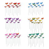 Max 12 Pieces Garden Yard Planter Butterfly Stakes Lawn Decor Ornaments Blue
