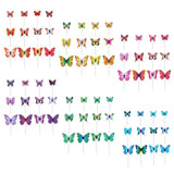 Max 12 Pieces Garden Yard Planter Butterfly Stakes Lawn Decor Ornaments Blue