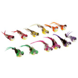 Max 12Pcs Artificial Foam Feather Birds Crafts Home Garden Decor  without Clip