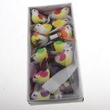 Max 12Pcs Artificial Foam Feather Birds Crafts Home Garden Decor  without Clip