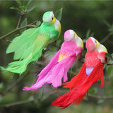 Max 12pcs Colorful Artificial Feather Foam Birds Home Garden Plants Decor DIY