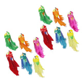 Max 12pcs Colorful Artificial Feather Foam Birds Home Garden Plants Decor DIY