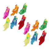Max 12pcs Colorful Artificial Foam Birds with Clamps Home Garden Decor DIY Craft