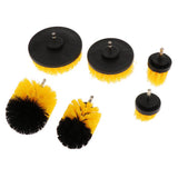 Max Multifunctional Electric Drill Head Electric Tool Cleaning Kit yellow