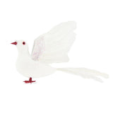 Max Simulate Feather Pigeon Peace Dove Artificial Animal Figurine Garden Decor B
