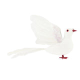 Max Simulate Feather Pigeon Peace Dove Artificial Animal Figurine Garden Decor B