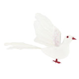 Max Simulate Feather Pigeon Peace Dove Artificial Animal Figurine Garden Decor B