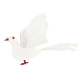 Max Simulate Feather Pigeon Peace Dove Artificial Animal Figurine Garden Decor B