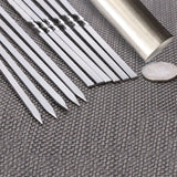 Max BBQ Kabob Skewers Stainless Steel Reusable Kabob Stick Barbecue Skewer 50pcs