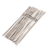 Max BBQ Kabob Skewers Stainless Steel Reusable Kabob Stick Barbecue Skewer 50pcs