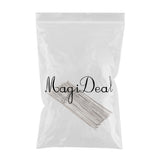 Max BBQ Kabob Skewers Stainless Steel Reusable Kabob Stick Barbecue Skewer 50pcs