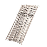 Max BBQ Kabob Skewers Stainless Steel Reusable Kabob Stick Barbecue Skewer 50pcs