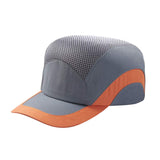 Max Light Safety Breathable Hard Hat Crashworthy Cap Portable Hat  Gray