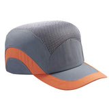 Max Light Safety Breathable Hard Hat Crashworthy Cap Portable Hat  Gray