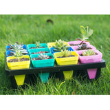 Max Succulent Plastic Flower Pot Plant Container Planting Insert Plug Tray B