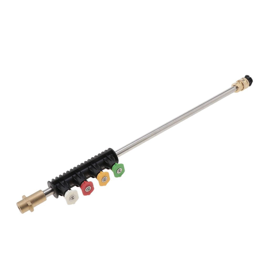 Max Car Washer Metal Jet Lance Nozzle with 5 Quick Nozzle Tip for Karcher Series