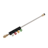 Max Car Washer Metal Jet Lance Nozzle with 5 Quick Nozzle Tip for Karcher Series