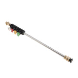 Max Car Washer Metal Jet Lance Nozzle with 5 Quick Nozzle Tip for Karcher Series