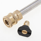 Max Car Washer Metal Jet Lance Nozzle with 5 Quick Nozzle Tip for Karcher Series