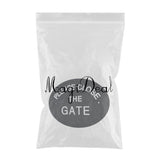 Max Black Oval Statement Plaque Outdoor Garden Wall Sign PLEASE CLOSE THE GATE