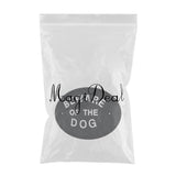 Max Black Oval Statement Plaque Outdoor Garden Wall Sign BEWARE OF THE DOG