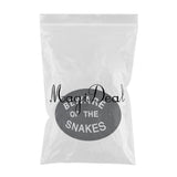 Max Black Oval Statement Plaque Outdoor Garden Wall Sign BEWARE OF THE SNAKES