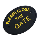 Max Flexible Garden Wall Gate Plaque Sign Plate Plaque  PLEASE CLOSE THE GATE