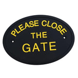 Max Flexible Garden Wall Gate Plaque Sign Plate Plaque  PLEASE CLOSE THE GATE