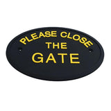 Max Flexible Garden Wall Gate Plaque Sign Plate Plaque  PLEASE CLOSE THE GATE