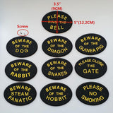 Max Flexible Garden Wall Gate Plaque Sign Plate Plaque  PLEASE CLOSE THE GATE