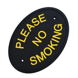 Max Flexible Garden Wall Gate Plaque Sign Plate Plaque  PLEASE NO SMOKING