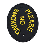 Max Flexible Garden Wall Gate Plaque Sign Plate Plaque  PLEASE NO SMOKING