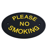 Max Flexible Garden Wall Gate Plaque Sign Plate Plaque  PLEASE NO SMOKING