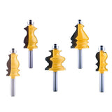 Max 5pcs 8mm Schacht Behuizing & Base Molding Router Bit Set Woodworking Tools