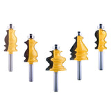 Max 5pcs 8mm Schacht Behuizing & Base Molding Router Bit Set Woodworking Tools