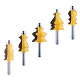 Max 5pcs 8mm Schacht Behuizing & Base Molding Router Bit Set Woodworking Tools