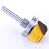 Max 1/4inch Shank Woodworking Milling Cutter Double Arc Round Bottom Router Bit