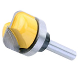Max 8mm Shank Woodworking Milling Cutter Double Arc Round Bottom Router Bit